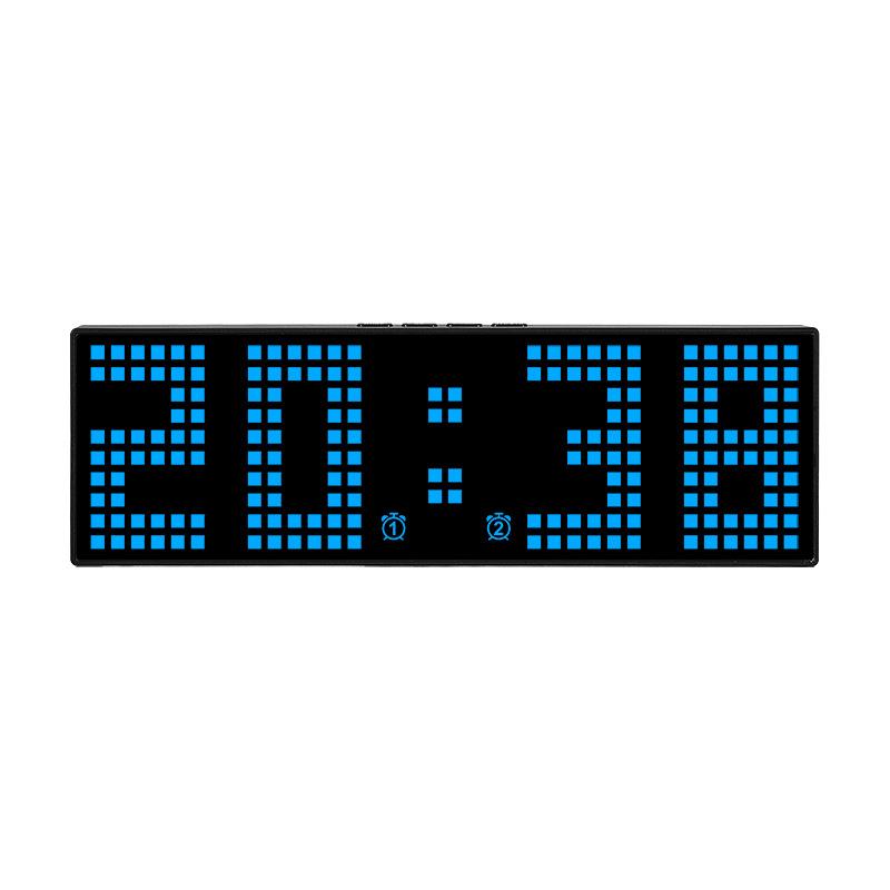Creative RGB Clock New Alarm Clock Stand Hanging Dual-purpose Clock Simple Digital Clock LED Colorful Clock