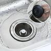 2Set Kitchen Sink Strainer With Handle Stopper Replacement Drain Basket Stainless Steel Mesh Filter Waste Hole6
