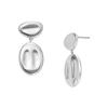 Skagen Women's ANJA PEBBLE Silver-Tone Stainless Steel Drop Earrings, SKJ1852040