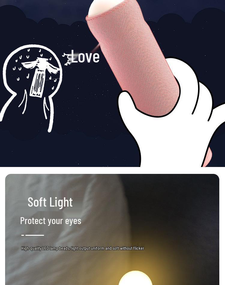 Hand-Pulled Night Light: Creative Bedside Lamp for Bedroom Atmosphere, Sleep Aid, and Fun Desktop Gift