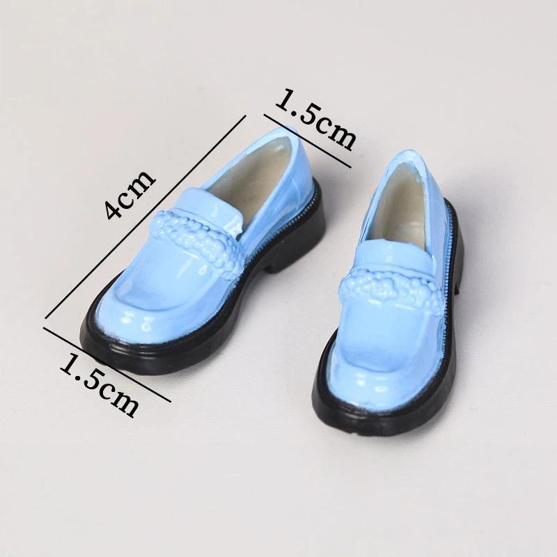 1 Pair Fashion Mini Lace Up Boots Replacement Ob22/Ob24 Doll' Leather Shoes For 1/6 Licca Dress Up Accessories