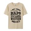Funny Western Movie Lover Unisex Movie Fan Printed On Top TShirt Wholesale Group Cotton Unisex Tees Casual Tshirts