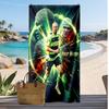 Erling Haaland Personalized Printed Beach Towel Soccer Logo Support Custom Name Text Absorbent Towel For Sport Travel Special Gift