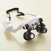 LED-Illumination Double Eyes Jewelry Magnifying Loupe Eyeglass Repair Tools