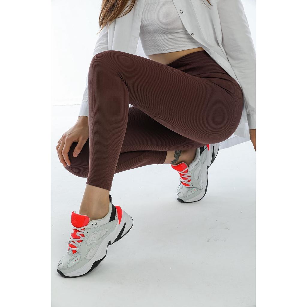 Indigo Indigo Indigo – Strickstrumpfhose mit hoher Taille, gerippt und elastischem Interlock-Bund