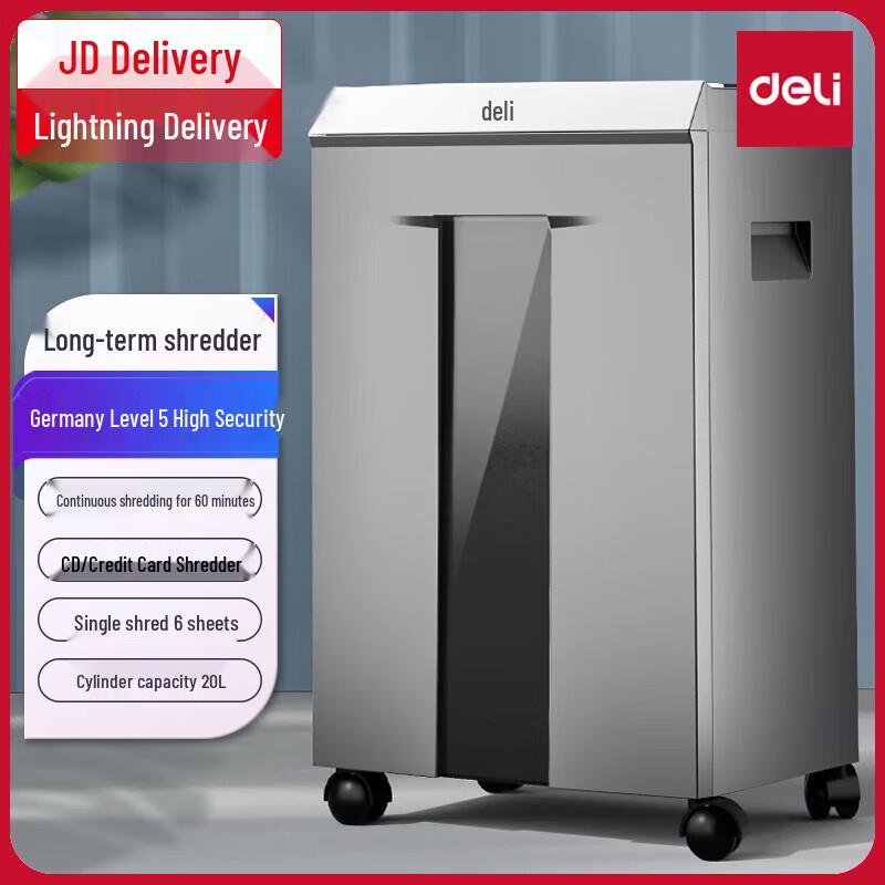 

Deli High-Security Micro-Cut Office Shredder CN plug (adapter included)