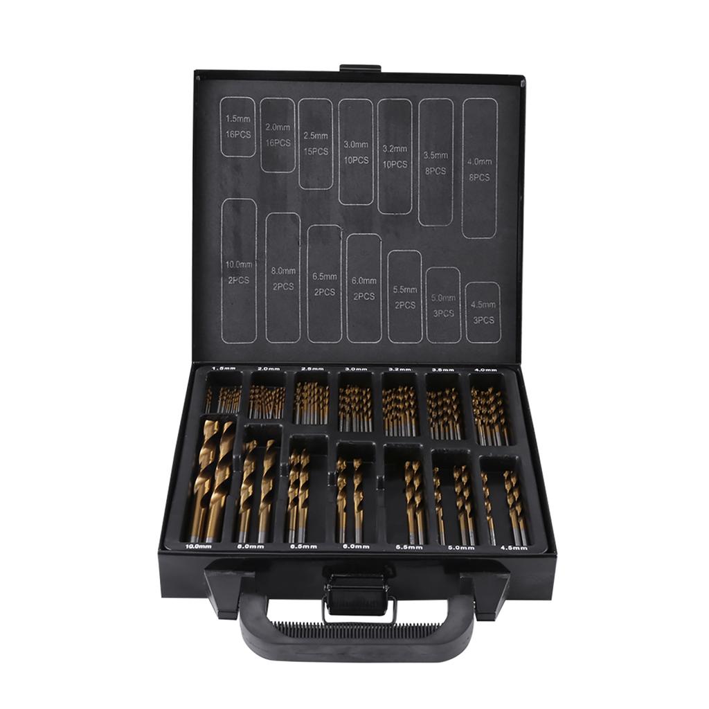 High Quality Ti Coated 99 Pcs Piece HSS Drill Bit Set 1.5MM?10MM with Case