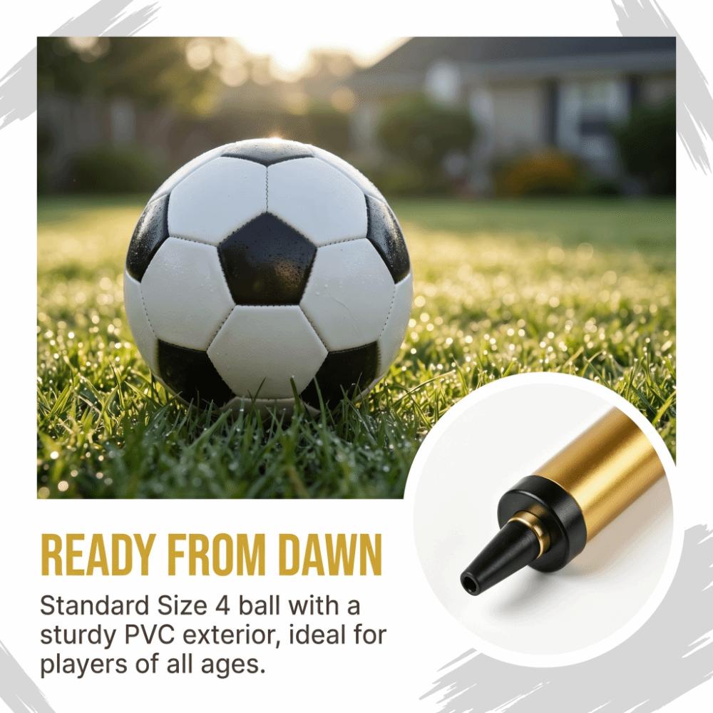 3pcs Black White Pattern Soccer Ball Stitched Panels Training Ball Football  Adult Practice