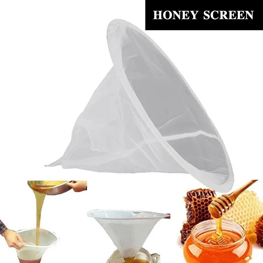 Ausrüstung für Bienen Imkereiausrüstung Bienenhonigfilter Nylon Kegelform Honigsieb Bienenstock Bienenhonigwerkzeuge YFGJ02