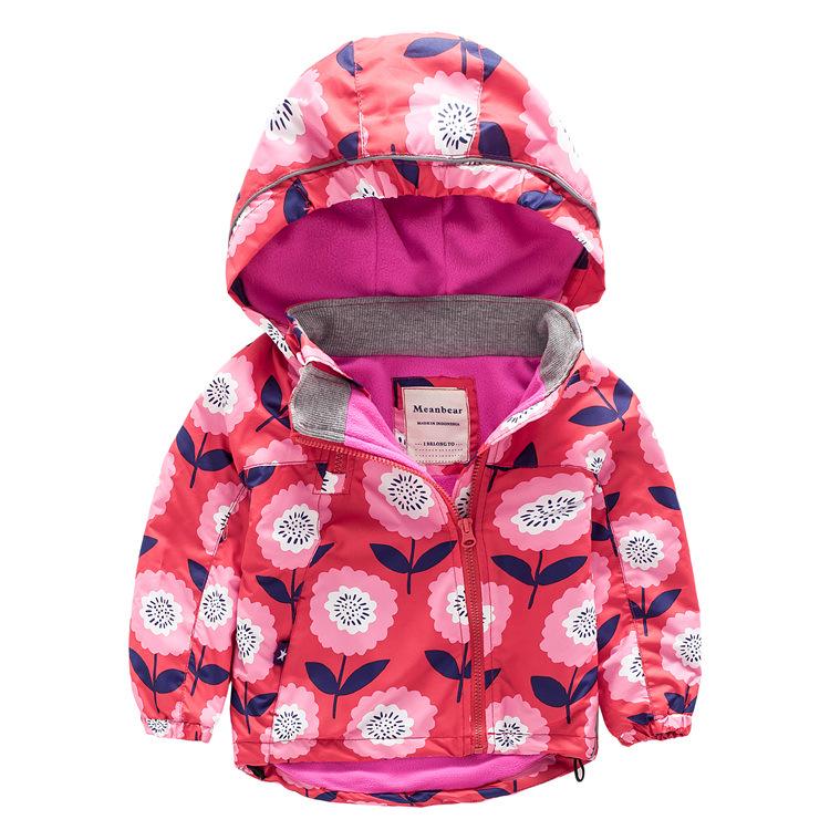 Children's Velvet Ski Jacket – Windproof, Hooded Fleece for Spring & Autumn, Trendy Design for Kids