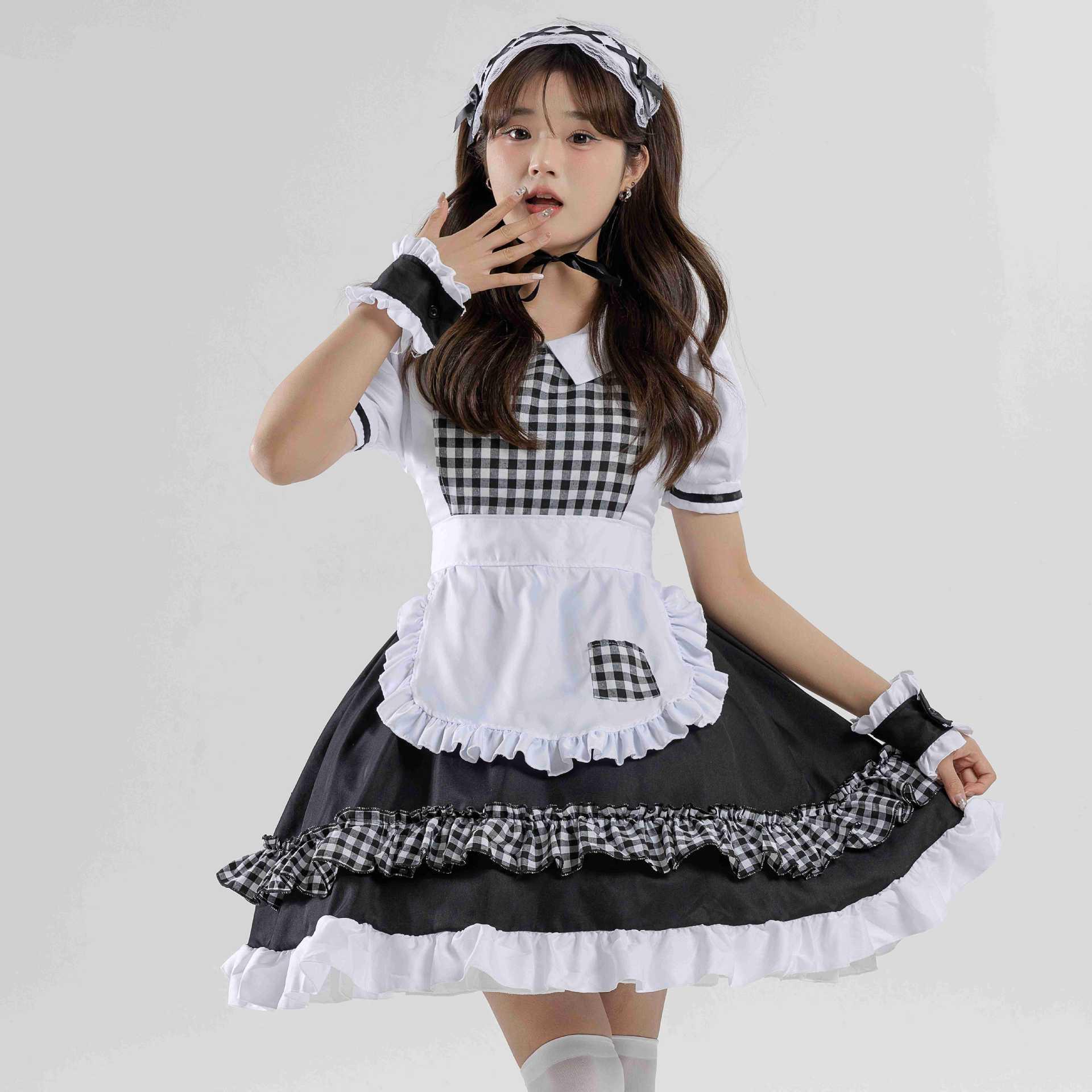 

2023 Рождество и Новый год Красная Шапочка Косплей Горничная Юбка - Подарок Лолите Платье XS