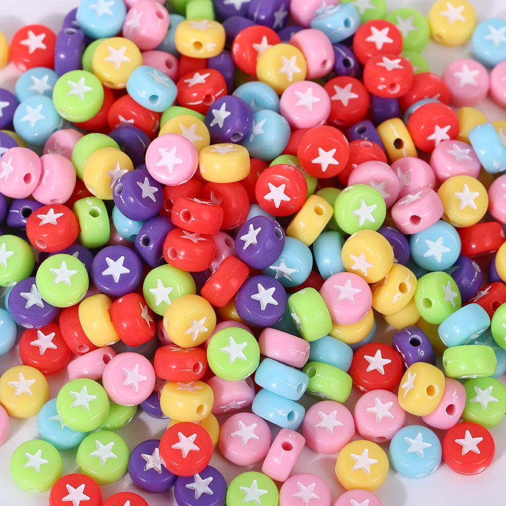 Acrylic Letter Beads for Kids' Jewelry Making – Educational DIY Beading Accessories