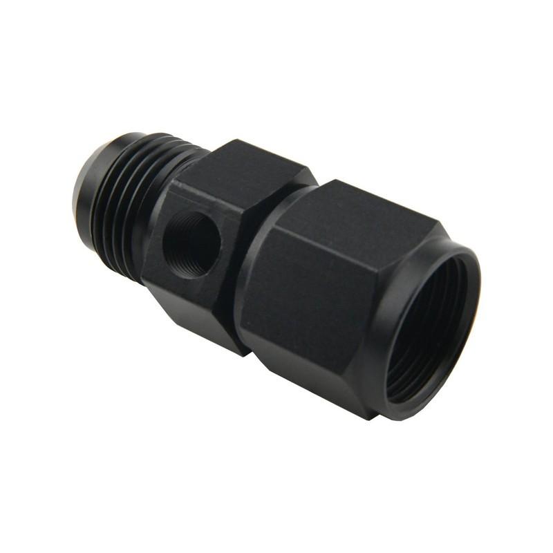 Straight Male Flare To Female Swivel Fitting 4AN 6AN AN8 AN10 12AN 1/8″ NPT Gauge Port Fuel Pressure Sensor Take Off Adaptor Tee