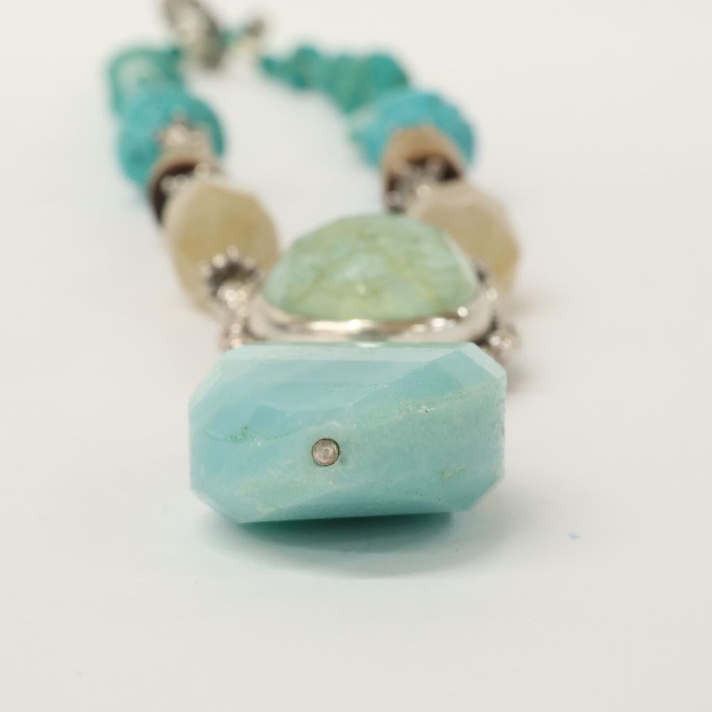 STEPHEN DWECK STERLING Turquoise/Color Stone Necklace Silver / BlueUsed