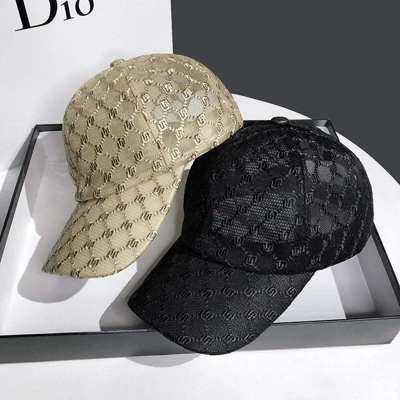 Hat for Women's Summer Fashion Mesh Breathable Sunshade Baseball Cap 2024 Outdoor Adjustable Ladies Sun Hat