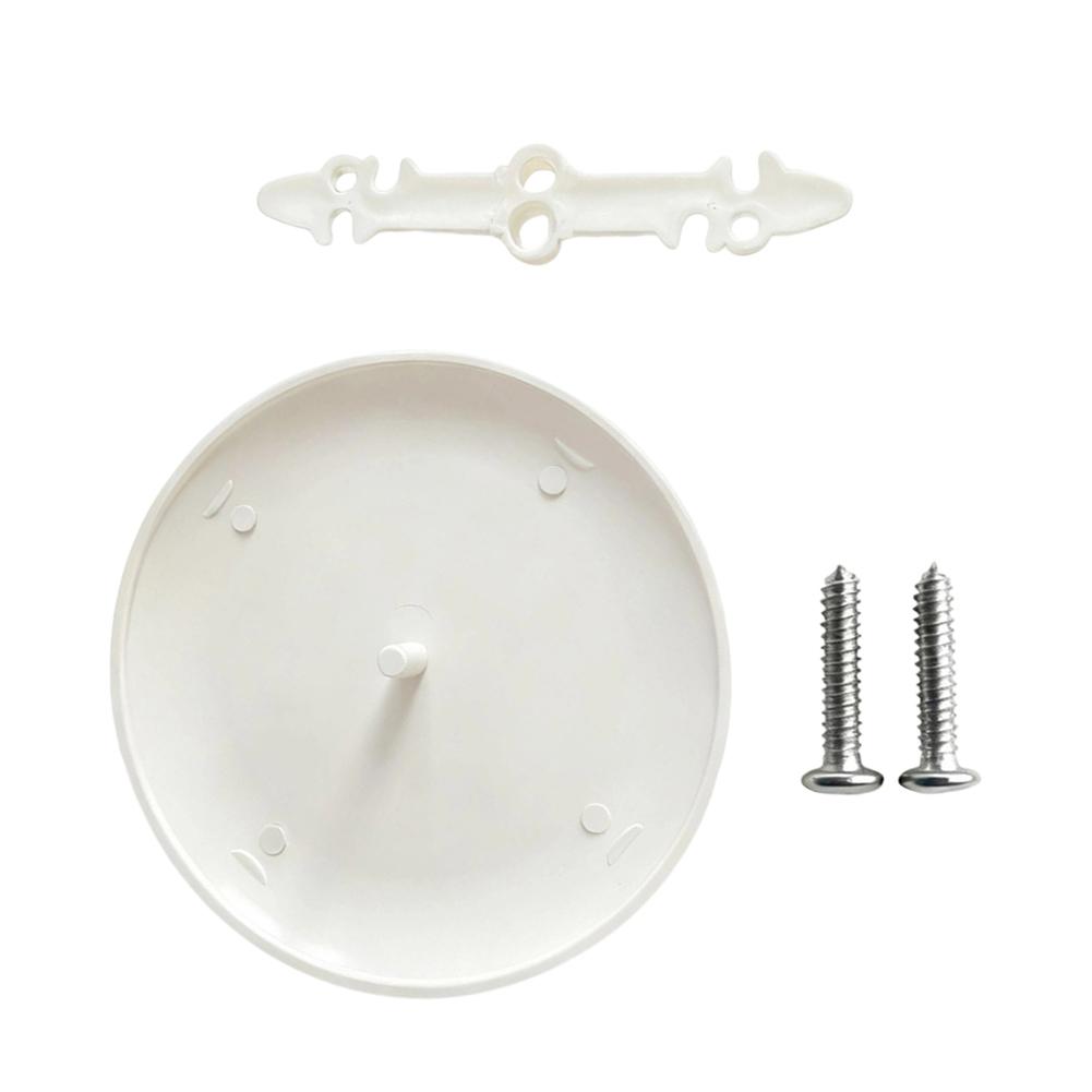 2 Pack White Paintable Ceiling Hole Cover For 3.5-5 Inch Openings Round Electrical Box Plate For Light Fixture And Fan Mount