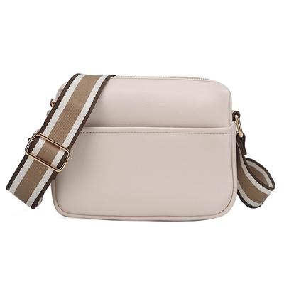Jednofarebná PU taška Messenger Small Bag Skladom Dámska malá štvorcová taška na jedno rameno