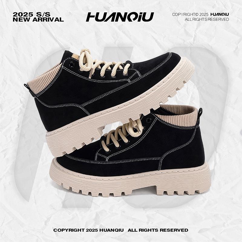 Global invisible inner height increase Martin boots men's ZHQ-HY653-G autumn men's shoes versatile fashion outdoor tooling trendy shoes