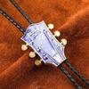 Bolo Tie für Erwachsene Musikfestival Cowboy Krawatte mit Gitarrenkopf Anhänger Gentleman Musiktreffen/ Disco Party Schmuck