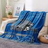 Coperta in Flanella Stampata Detroit Lions, Alta Qualità, Confortevole per Tutte le Stagioni, Arredamento per la Casa, Calore e Comfort, Perfetta per Regali di Natale
