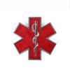 1pc Metal 3D Star of Life Car Sticker Styling Red Emergency Ambulance Logo Personalized Modification Metal Scratch Decoration