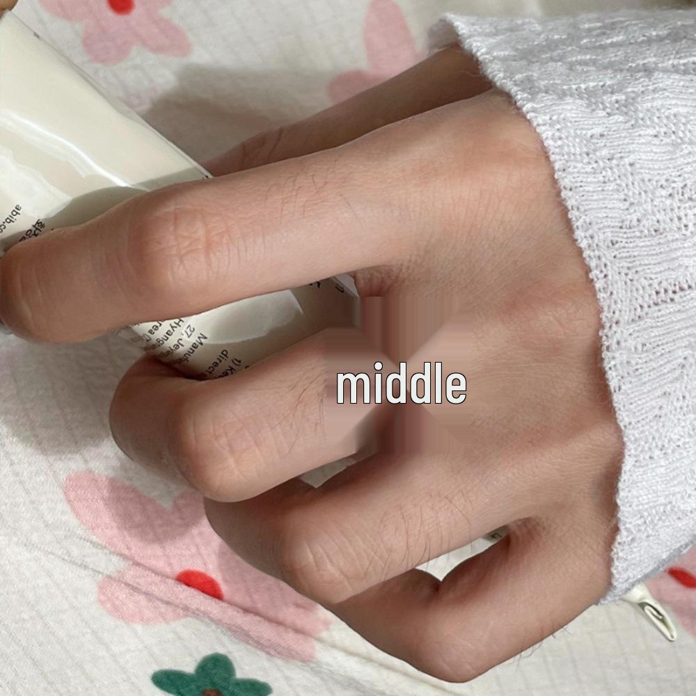 Koreanischer Stil 925 Sterlingsilber Damen Luxus Offener Stapelring