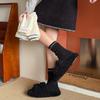 Autumn Winter Thicken Warm Women Socks Japanese Fashion Knitted Middle Tube Socks Women Solid Color Long Socks Christmas Gifts