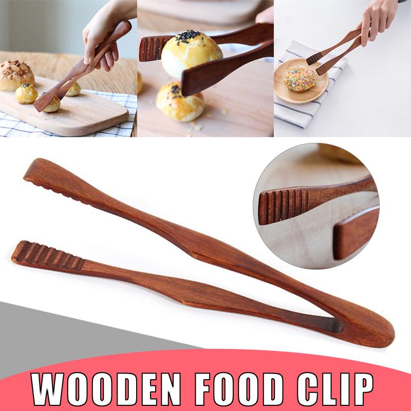 

PDTO бамбуковая кухонная утварь щипцы для барбекю мясо хлеб торт деревянный зажим