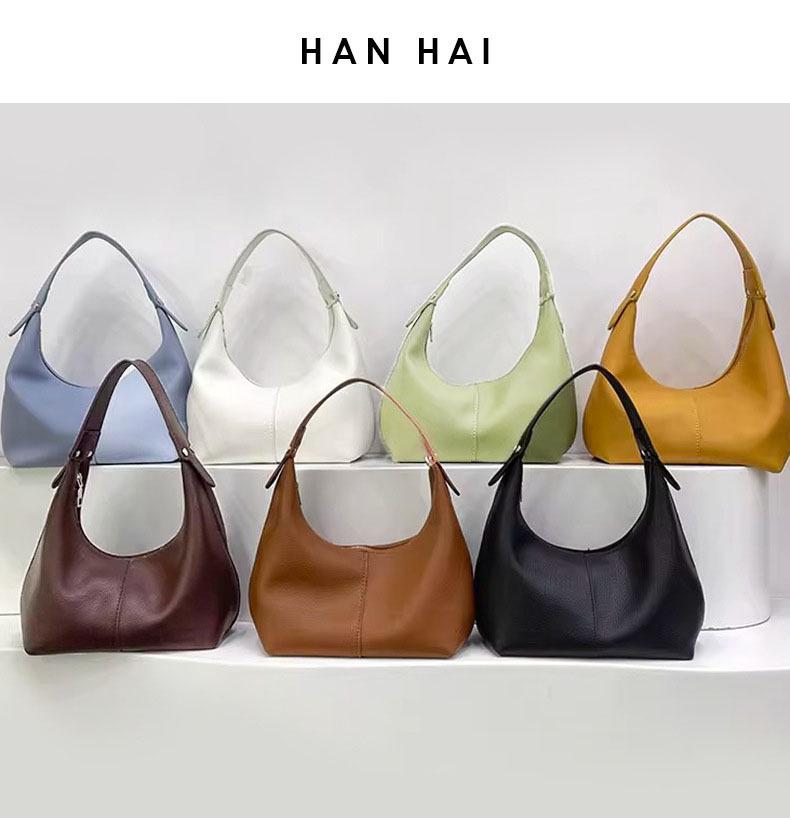 Bolsa de Ombro e Axila Feminina da Moda deste Ano em Estilo Coreano - Versátil Bolsa Dumpling de Mão para Outono/Inverno