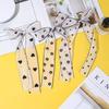 Bow Webbing Korean Flocking Yarn,10 Yards Width 4cm Polka Dot Snow Yarn Flower Packaging Baking Gift Straps Hair Accessories DIY