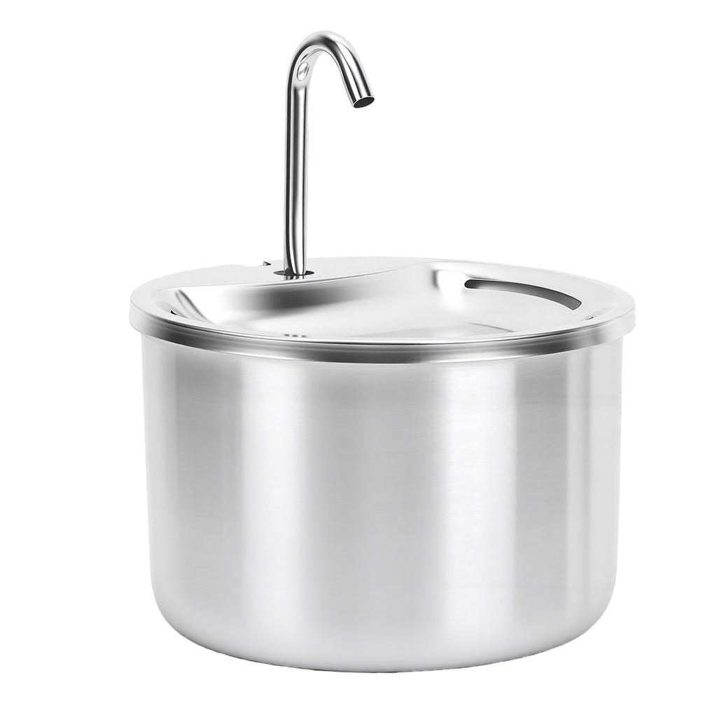 Stainless Steel Pet Water Fountain Quiet Circulating Filtration Automatic Cat Water Dispenser for Dogs Cats