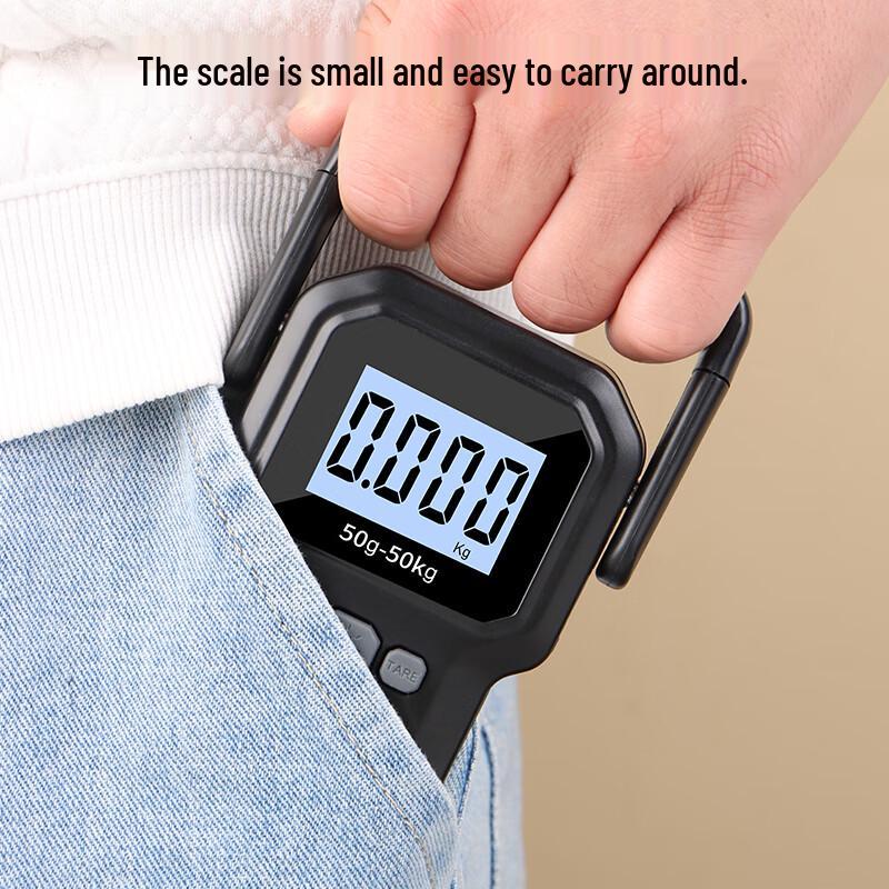 Baijie High-Precision Portable Electronic Luggage Scale with Tape Measure