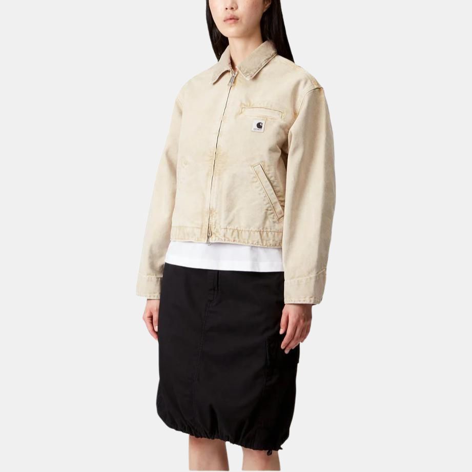 Carhartt WIP FW25 Emery Jacket With Square Hem Label Comfortable Simple Zipper Long Sleeve Jacket Women Jackets I035570-0ME-5F