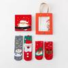 3D Cartoon Christmas Stocking Gift Set: Cute Mid-tube Women’s Socks for Autumn & Winter
