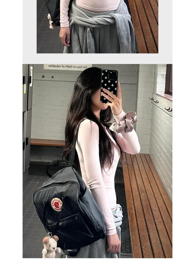 2025 New Women's Slim Fit Long Sleeve Pink Cotton Base Layer Top