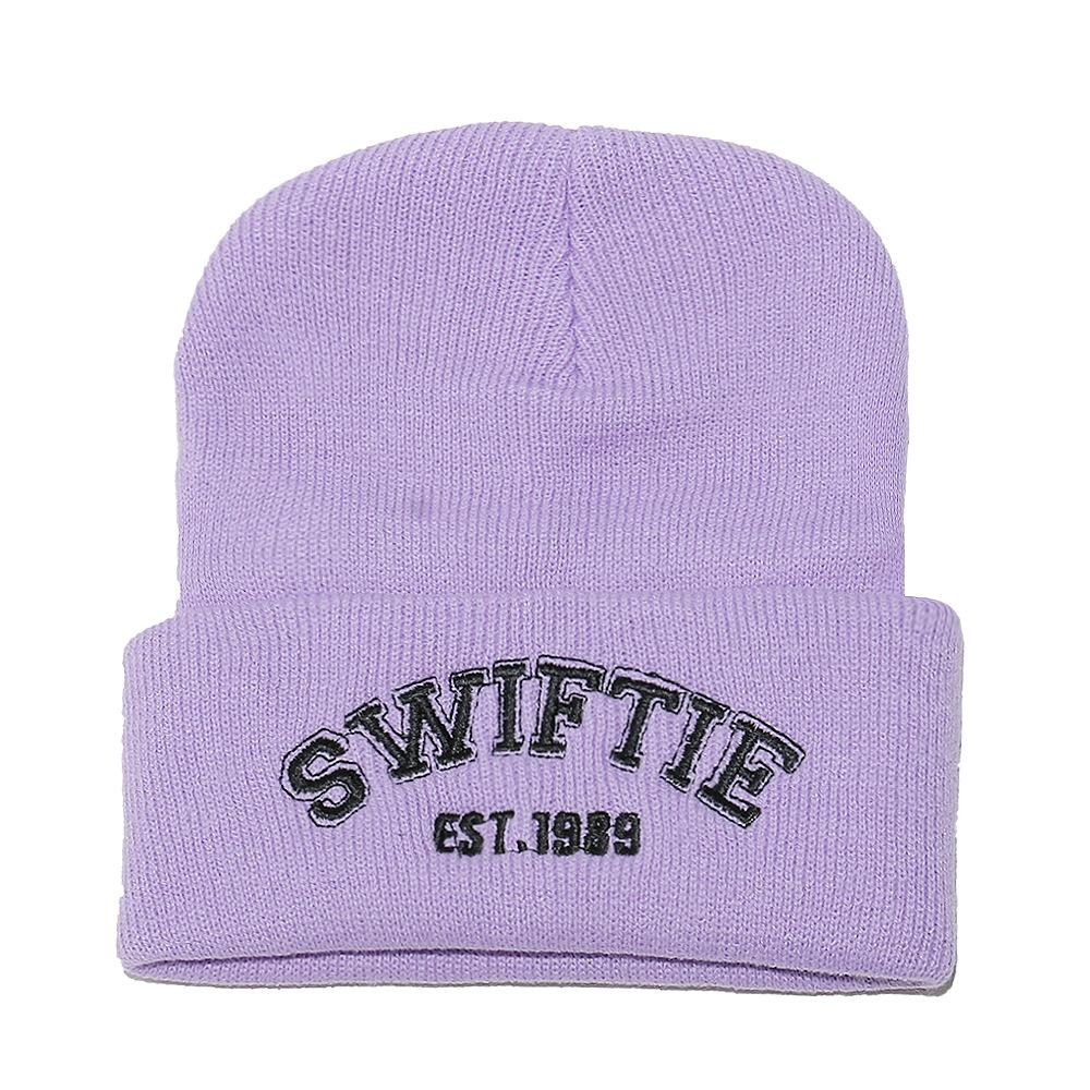 Winter Hat Male Taylor Swift Knitted Hat Taylor Embroidered Alphabet Wool Hat Winter Pullover Hat