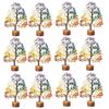 Set mit 12 Sieben-Chakra-Kristallbäumen zur Dekoration von Zuhause und Büro, Chakra-Kristallbaum, Bonsai-Kristallbaum, Feng-Shui-Baum, Reiki-Heilkristall