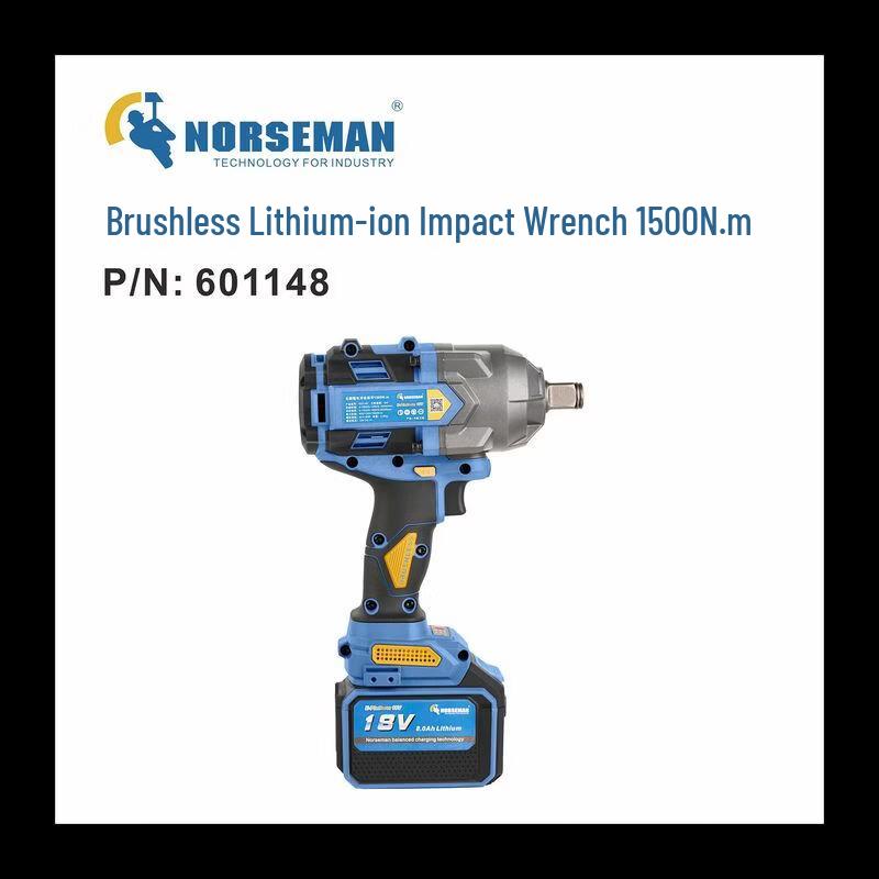 NORSEMAN 3/4" Brushless Cordless Impact Wrench CN plug (adapter included)