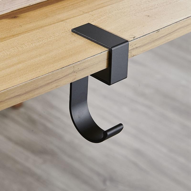 1Pc Student Backpack Hooks Office Desks Mobile Hanging Bag Hooks Divine Tools Desks Side Tables Portable Practical Hooks