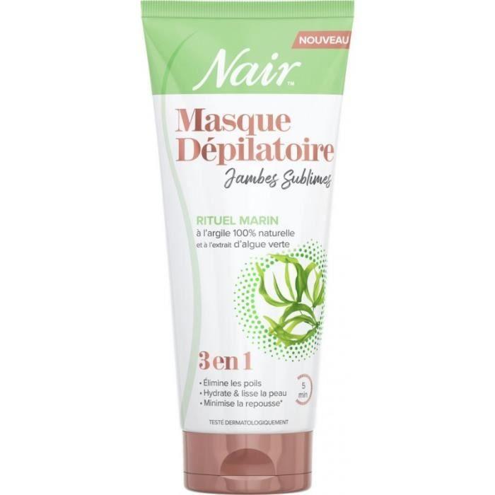 NAIR Masque dépilatoire jambes rituel marin à l'algue verte 3en1