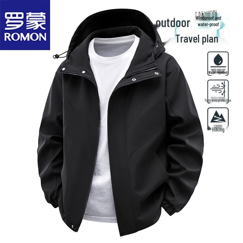 

Romon Men s Hooded Windproof Waterproof Outdoor Jacket XL