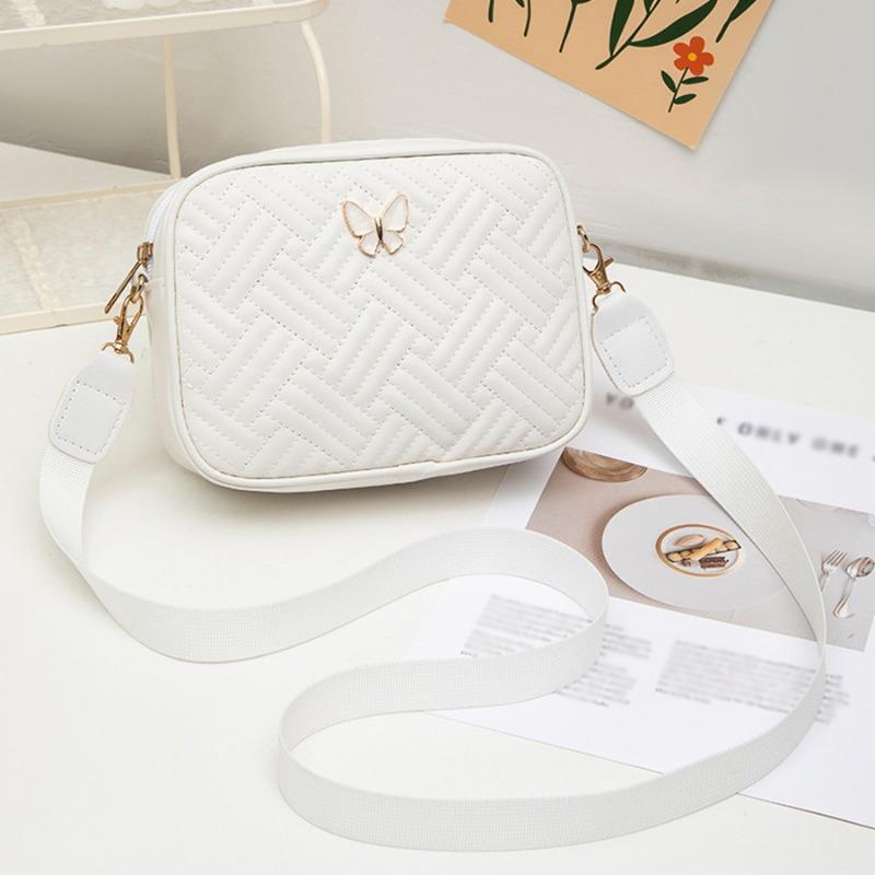 Casual Fashion Quilted Embroidered Commuter Messenger Bag Small Ladies Shoulder Bag Bag