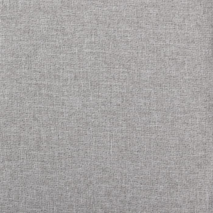 VidaXL Rideaux occultants aspect lin avec crochets 2pcs Gris 140x225cm
