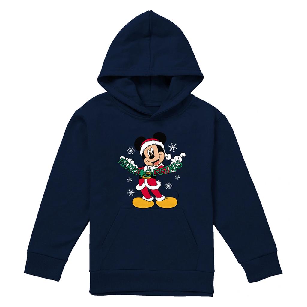 Disney Childrens/Kids Merry Christmas Mickey Mouse Hoodie
