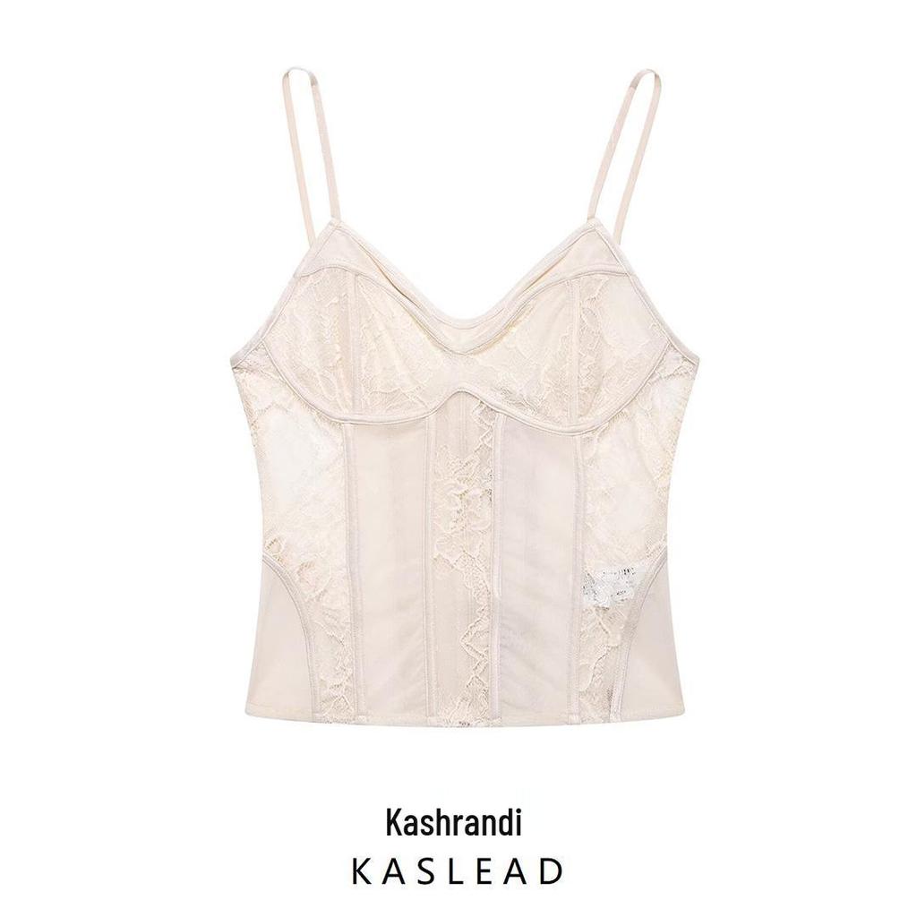 Haut Corset en Dentelle Européen et Américain pour Femmes Printemps 2025