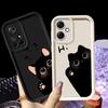 Phone Cover Case for Xiaomi Poco F8 C50 X3 Pro C61 X3 NFC C51 Hello Cute Blacks Cat