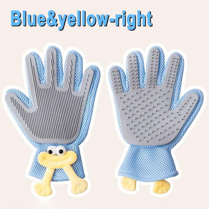 1pcs Pet Hair Remover Gloves Cat Dog Massage Bathing Cleaning Grooming Glove Comb Portable Rubber Hair Brush Pet Supplies Tools