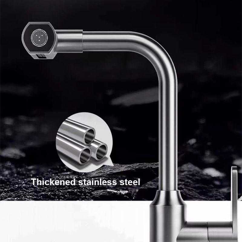 4 Mode Basin Faucet Bathroom Kitchen Sink Faucet Stainless Steel Hot and Cold Tap Toilet Water Mixer Tap Bathroom Accessories