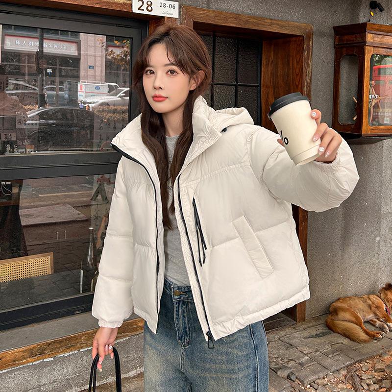 Hooded Warm Down Cotton Jacket Women's 2025 Short Thickened Winter Padded Jacket Student Jacket Korean Loose Bread Jacket