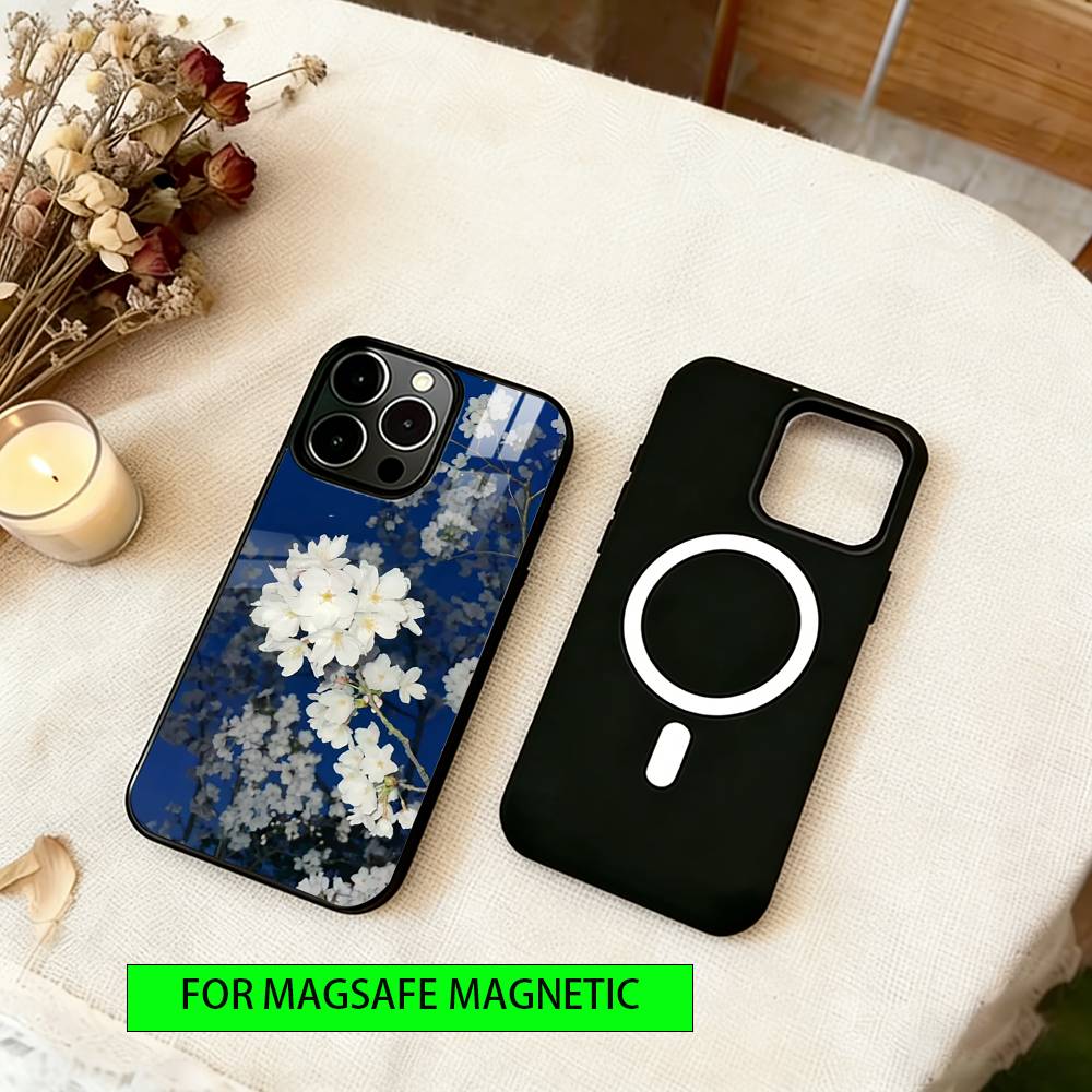 Atmospheric Phone Case For iPhone17,16,15,14,13,12,11 Plus,Pro Magnetic For Magsafe Wireless Charging